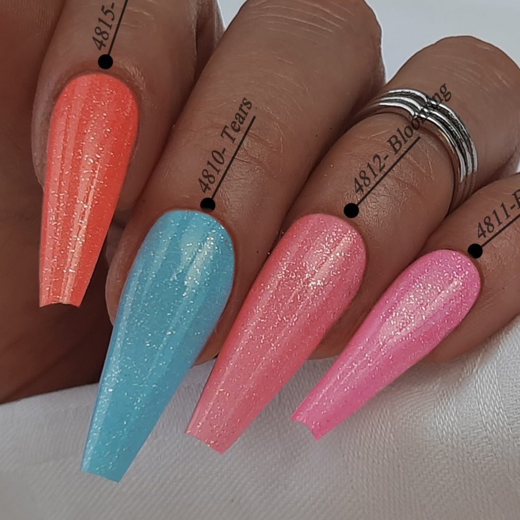 Neonpinkes Glitter Gel mit weißem Glitzer